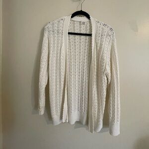 aritzia white cardigan